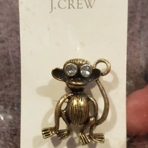 J Crew Monkey Pin
